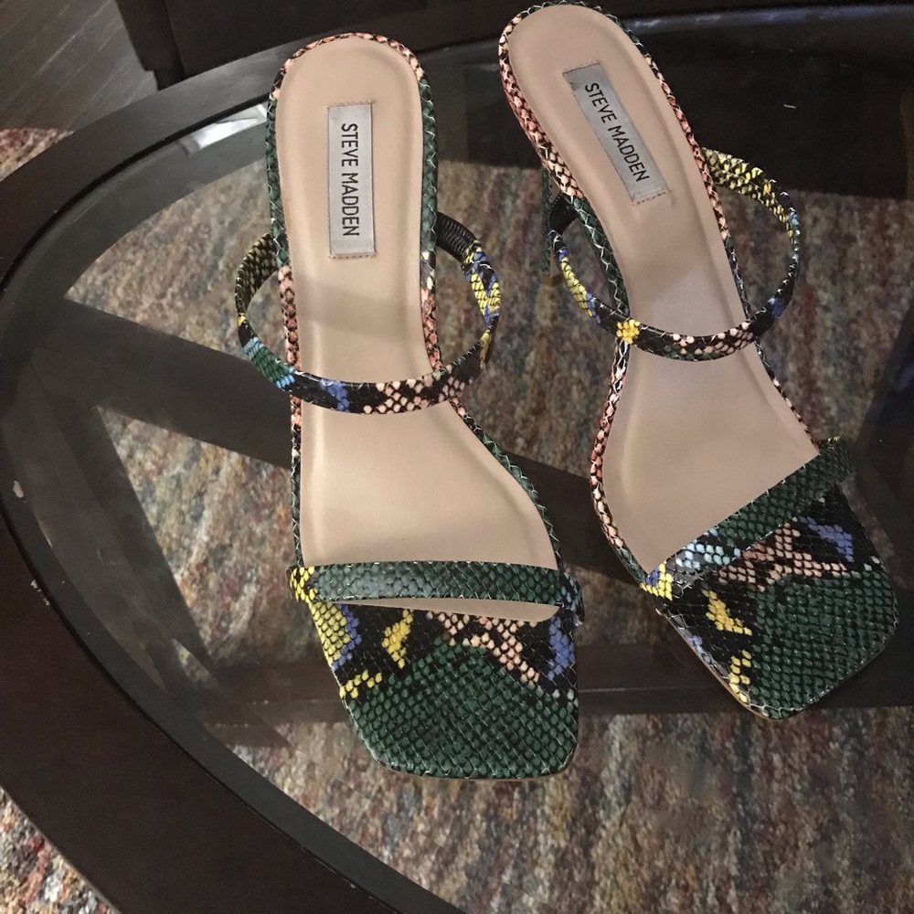 Steve Madden Multicolored Snake Heel Size 11